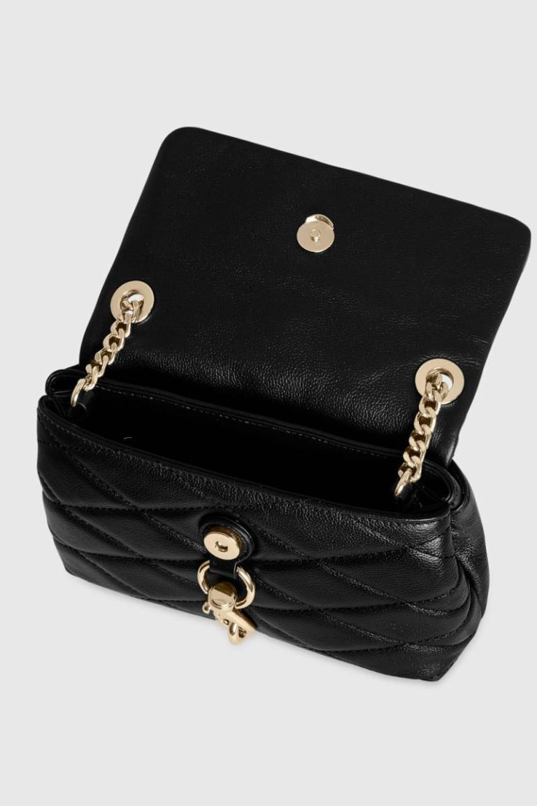 Black Rebecca Minkoff Edie Crossbody With Diamond Quilt Women Crossbody Bag - Image 3