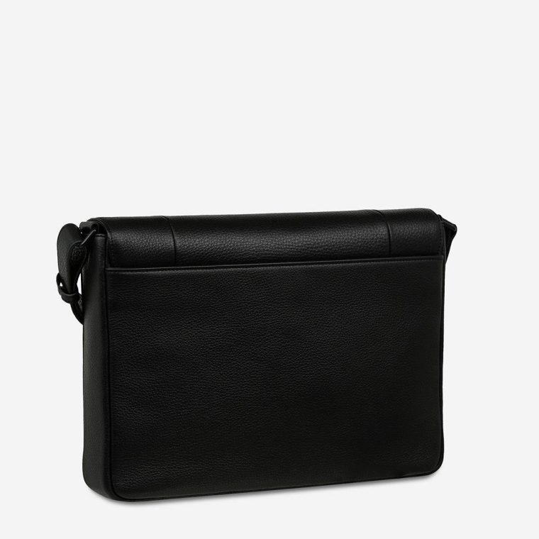 Black Set Your Sights Bag - Black Men Status Anxiety Satchel Bags - Image 2
