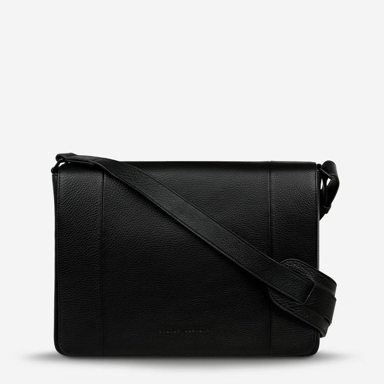 Black Set Your Sights Bag - Black Men Status Anxiety Satchel Bags