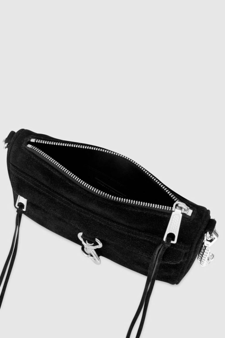 Black-Silver Mini M.a.c. Women Rebecca Minkoff Crossbody Bag - Image 3