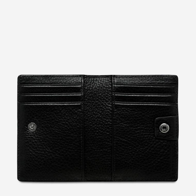Black Status Anxiety Women Easy Does It Wallet - Black Extra Small - Image 3