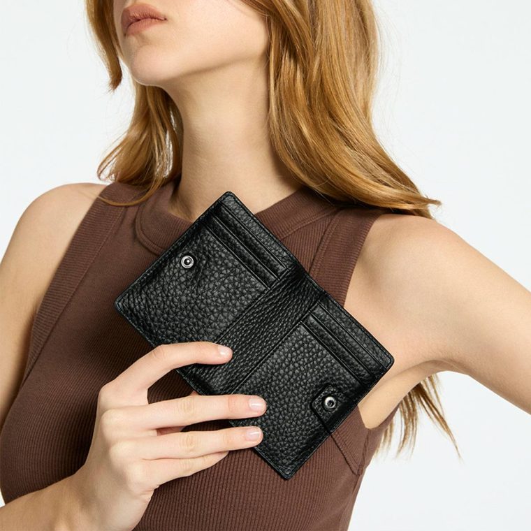 Black Status Anxiety Women Easy Does It Wallet - Black Extra Small - Image 4