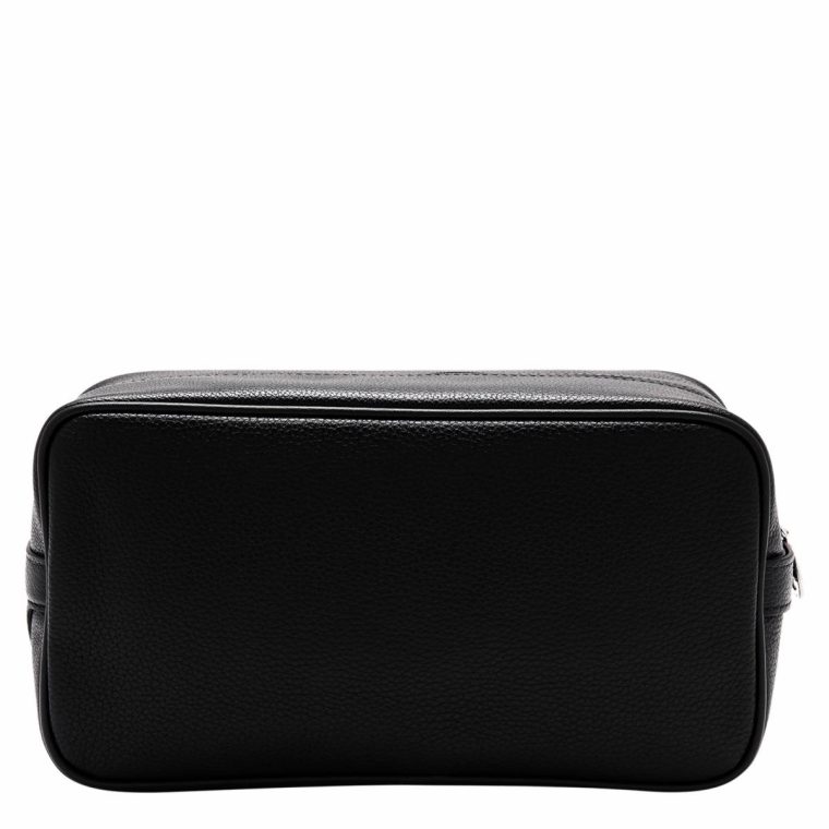 Black Toiletry Bags Women Le Foulonné Toiletry Case Black - Leather Longchamp - Image 3