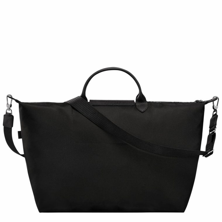 Black Travel Bags Longchamp Women Le Pliage Energy L Travel Bag Black - Recycled Canvas - Image 3