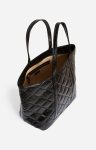 Black Vanessa Bruno Women Quilted Tote Bags Quilted Leather Xl Zipped Cabas Tote Shoulder Carry, Zip Closure - Image 5