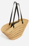Black Vanessa Bruno Women Shoulder Bags Large Reed Basket Elephant Grass - Image 5