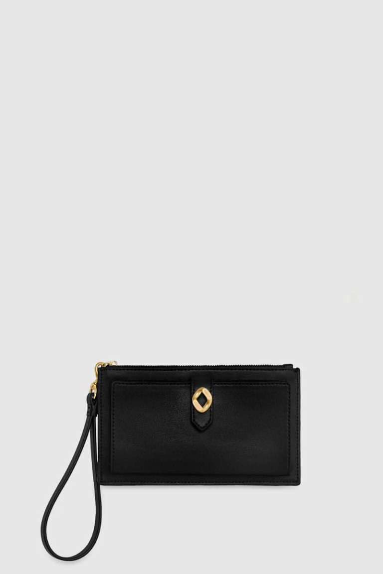 Black Wallet Women G Elongated Card Case Rebecca Minkoff