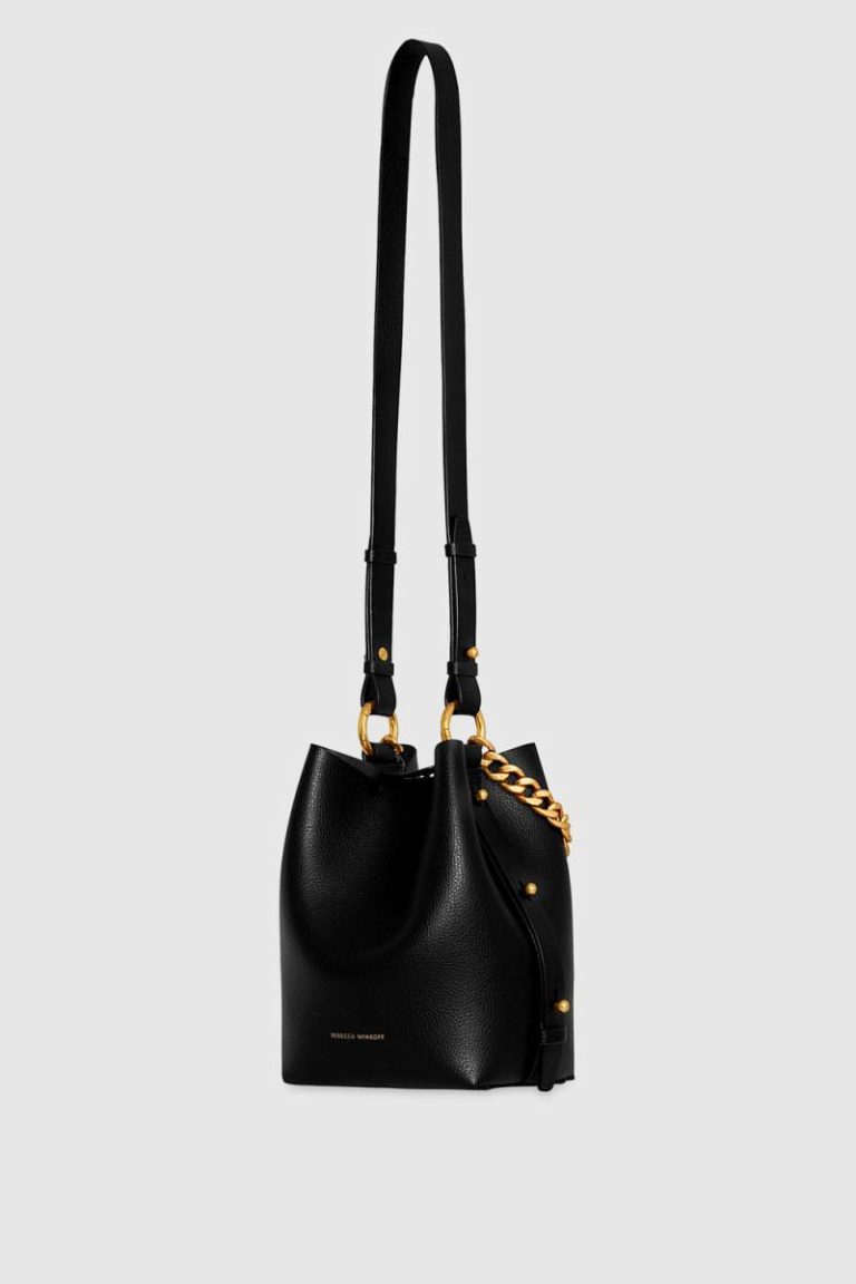 Black Women Bucket Bag Rebecca Minkoff Kate Small Bucket - Image 2