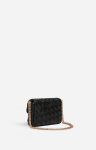 Black Women Crossbody Bags Vanessa Bruno Small Braided Leather Moon Bag Lambskin Leather - Image 2