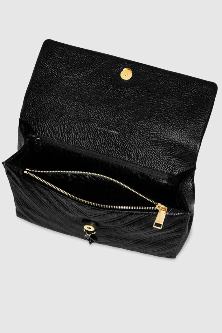 Black Women Edie Emboss Large Shoulder Rebecca Minkoff Shoulder Bag - Image 3