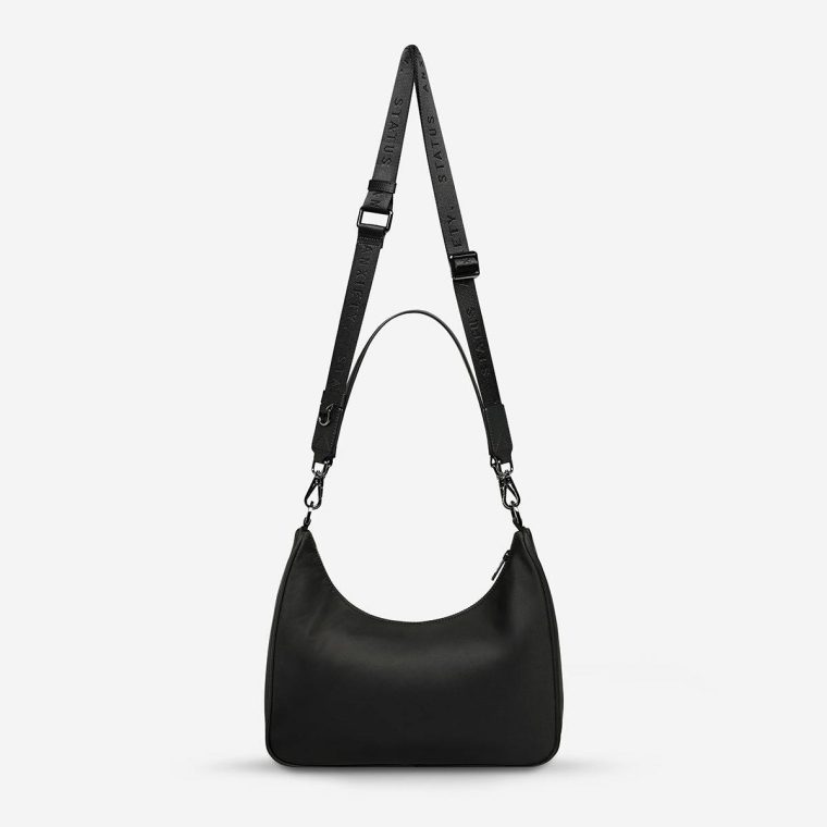 Black Women Handbags Fleur Recycled Bag - Black Status Anxiety - Image 2