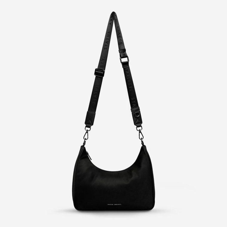 Black Women Handbags Fleur Recycled Bag - Black Status Anxiety - Image 3