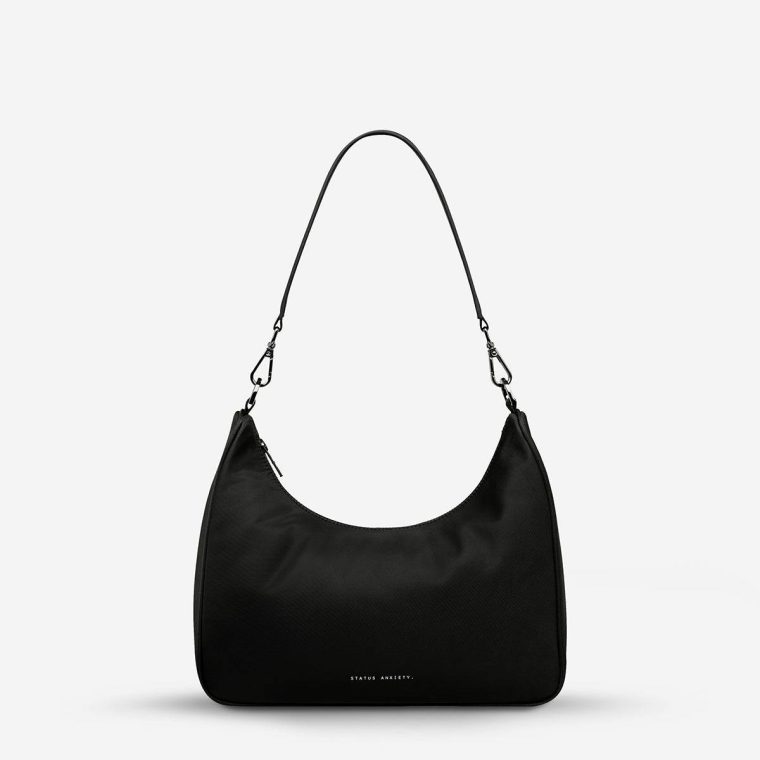 Black Women Handbags Fleur Recycled Bag - Black Status Anxiety - Image 4