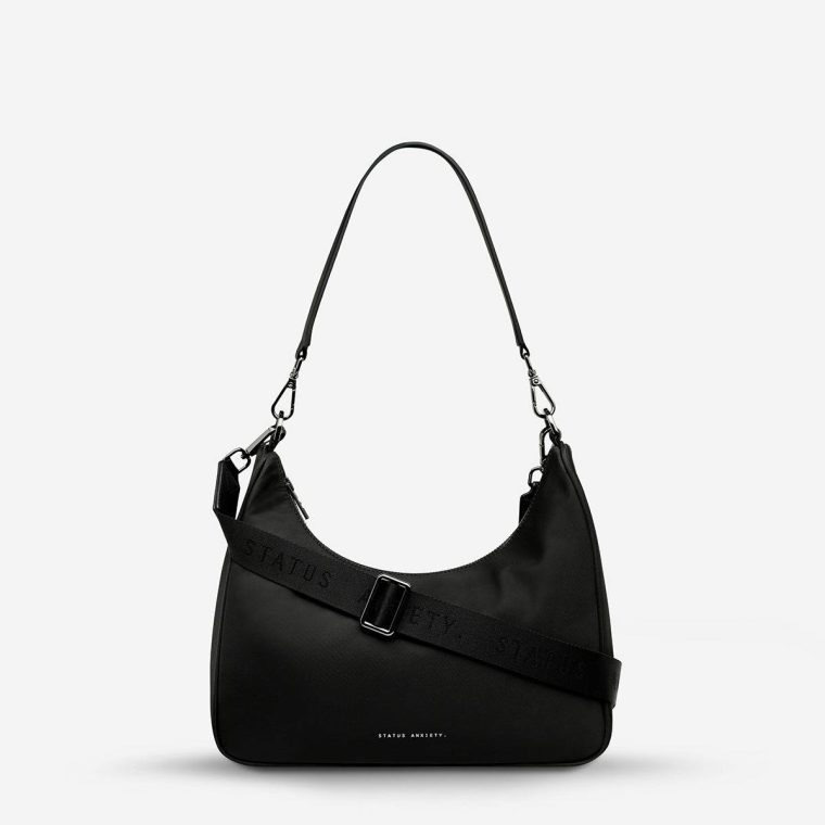 Black Women Handbags Fleur Recycled Bag - Black Status Anxiety - Image 5