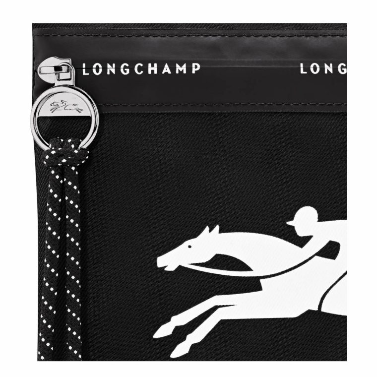Black Women Le Pliage Energy Pouch Black - Canvas Longchamp Pouches & Cases - Image 4