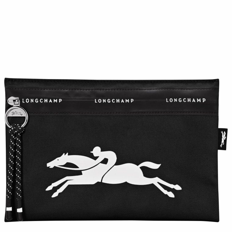 Black Women Le Pliage Energy Pouch Black - Canvas Longchamp Pouches & Cases