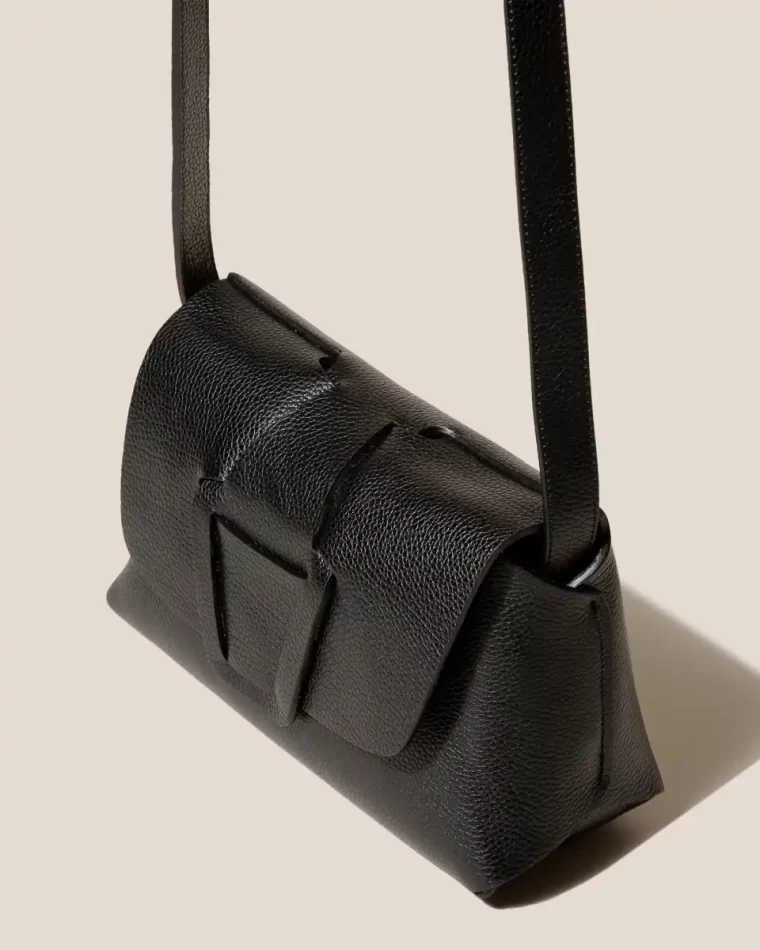 Black Women Mabra Grainy - Woven Detailed Crossbody Bag Crossbody Bags Hereu - Image 2