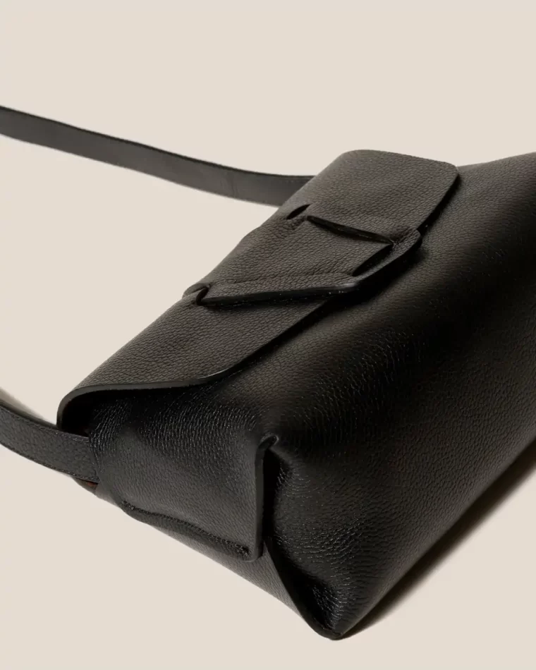 Black Women Mabra Grainy - Woven Detailed Crossbody Bag Crossbody Bags Hereu - Image 4