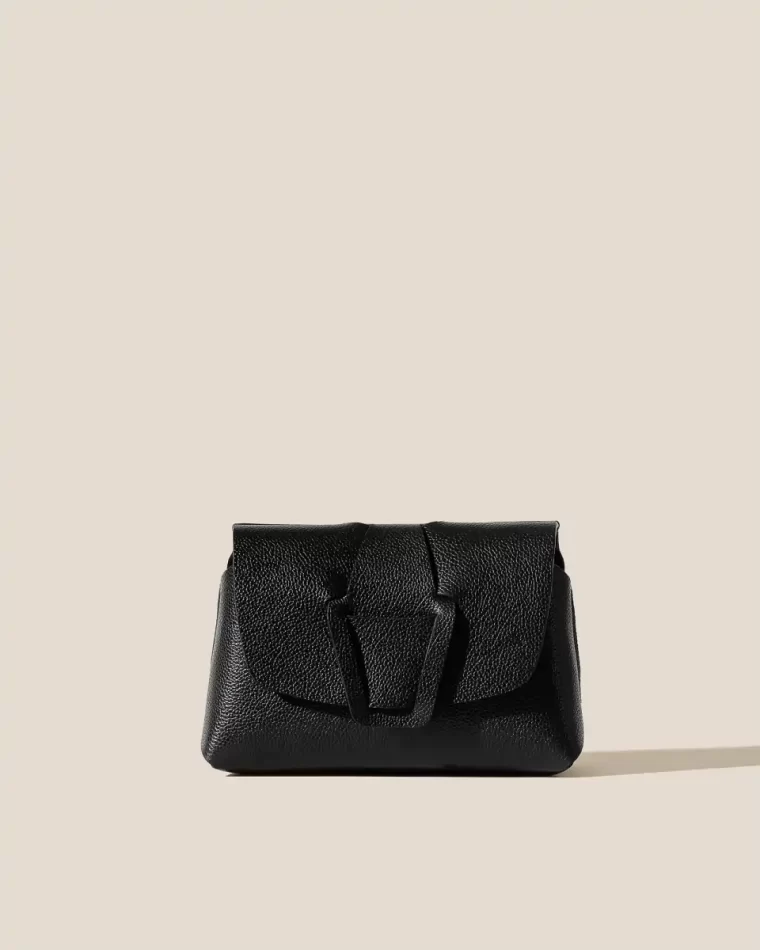 Black Women Mabra Grainy - Woven Detailed Crossbody Bag Crossbody Bags Hereu