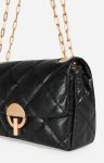Black Women Moon Large Leather Bag Made In Italy Vanessa Bruno Quilted Bags - Image 5