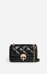 Black Women Moon Large Leather Bag Made In Italy Vanessa Bruno Quilted Bags