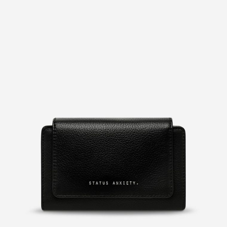 Black Women Small Status Anxiety Visions Wallet - Black
