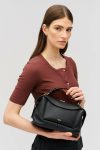 Black Womne Mica Small Bowler Crossbody Oroton - Image 3