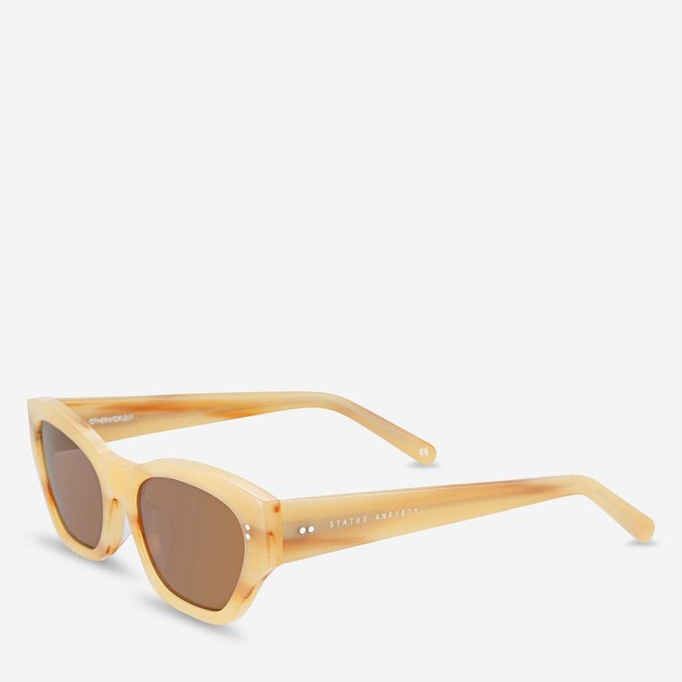 Blonde Sunglasses Women Status Anxiety Otherworldly Sunglasses - Blonde - Image 2
