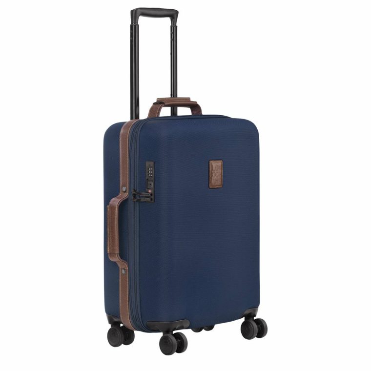 Blue Women Longchamp Boxford S Carry-On Blue - Recycled Canvas Suitcases - Image 2