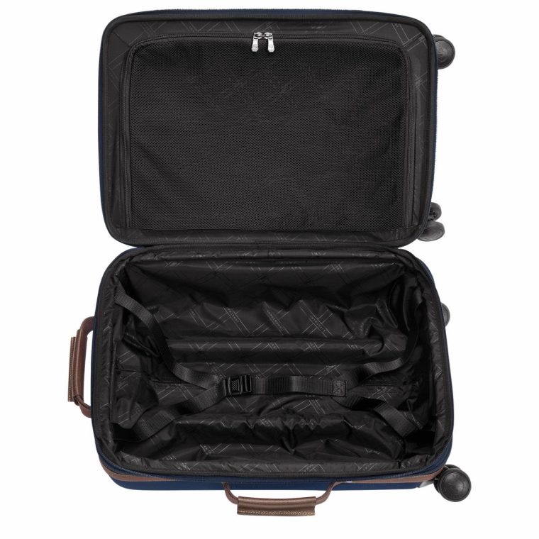 Blue Women Longchamp Boxford S Carry-On Blue - Recycled Canvas Suitcases - Image 3