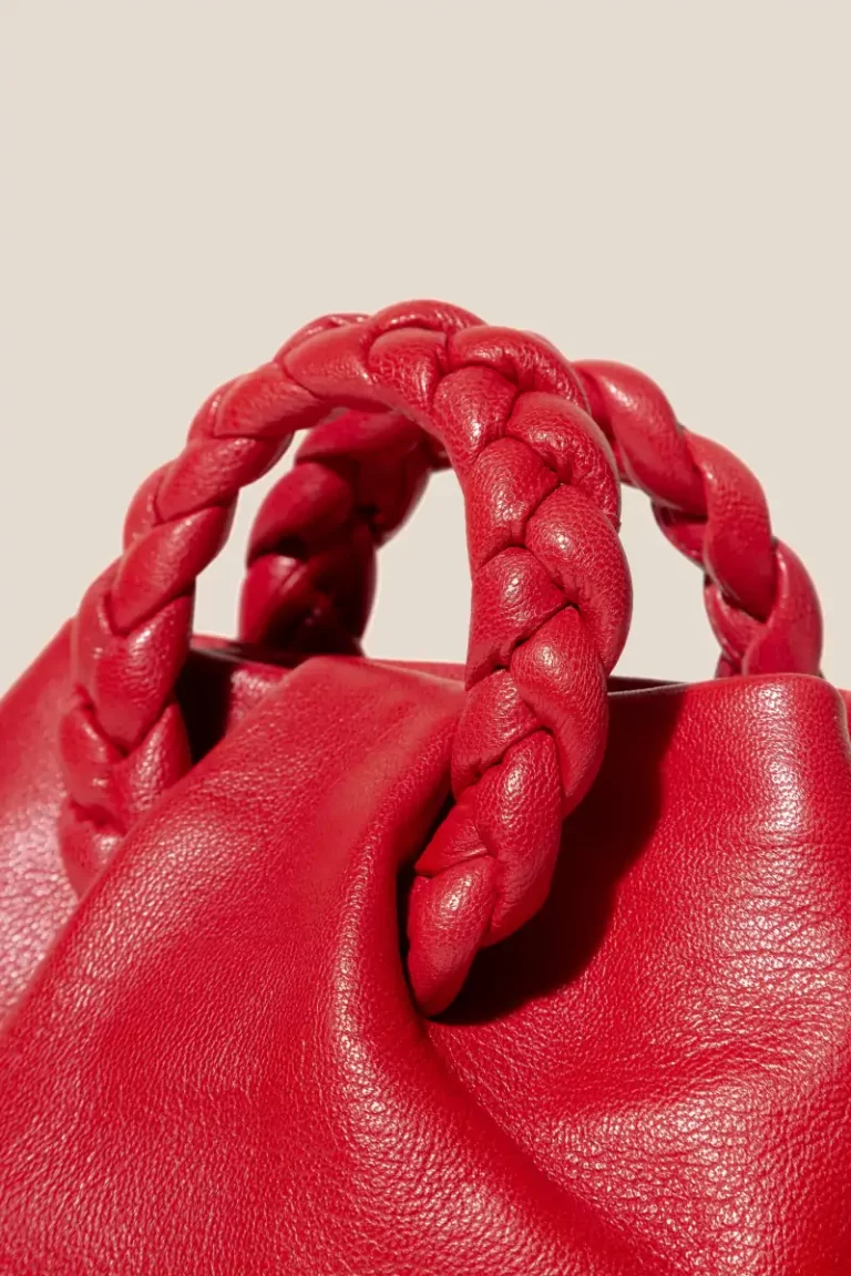 Bombon Supple Shiny - Plaited-Handle Leather Crossbody Bag Women Hereu Ruby Crossbody Bags - Image 2