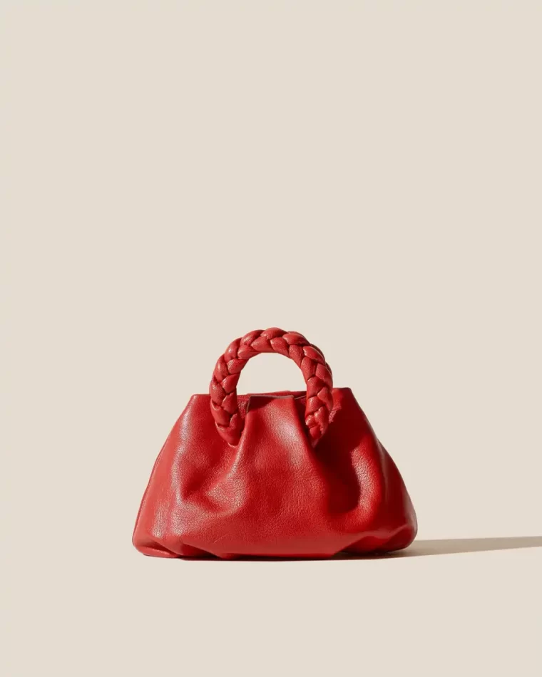 Bombon Supple Shiny - Plaited-Handle Leather Crossbody Bag Women Hereu Ruby Crossbody Bags