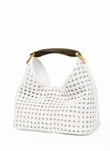 Boomerang Default Title Boomerang Woven Leather White Women Elleme - Image 3