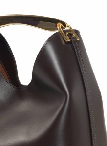 Boomerang Elleme Small Boomerang Leather Tabacco Tabacco Women - Image 3