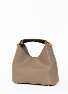 Boomerang Taupe Small Boomerang Leather Taupe Women Elleme - Image 3