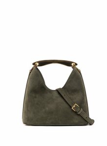 Boomerang Women Elleme Khaki Green Small Boomerang Suede Khaki - Image 4