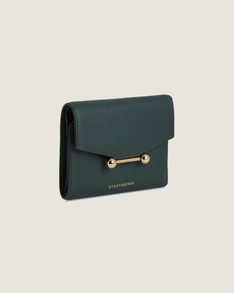 Bottle Green Women Mosaic Trifold Wallet Strathberry Wallets - Image 2