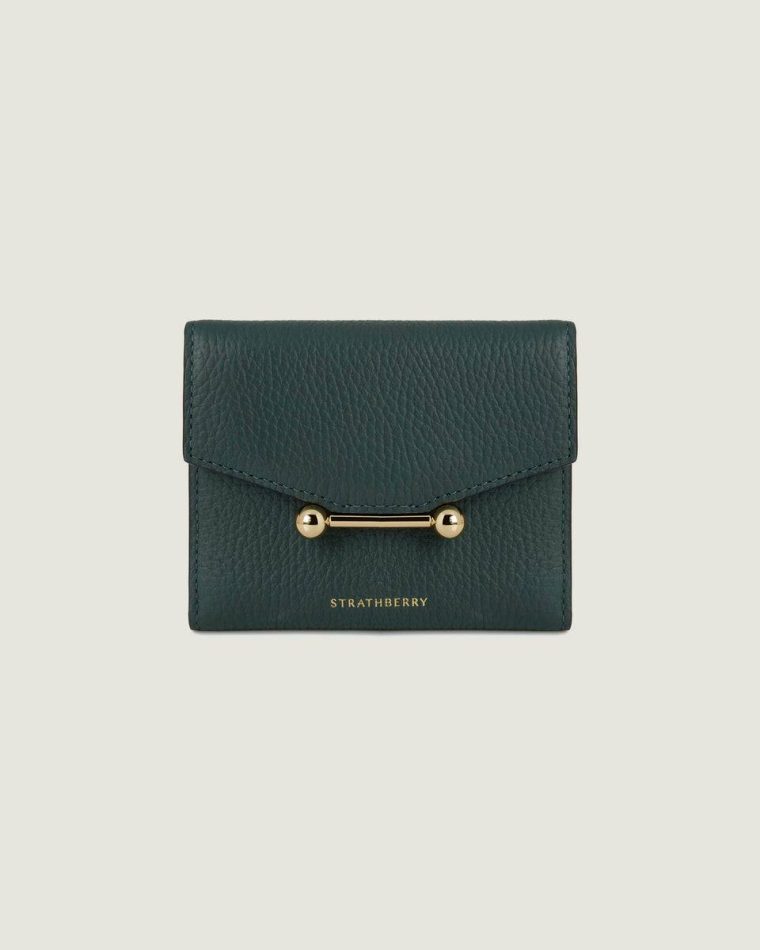 Bottle Green Women Mosaic Trifold Wallet Strathberry Wallets - Image 3