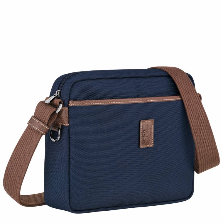 Boxford M Camera Bag Blue - Recycled Canvas Blue Men Crossbody Bags Longchamp - Image 2