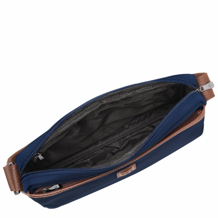 Boxford M Camera Bag Blue - Recycled Canvas Blue Men Crossbody Bags Longchamp - Image 4
