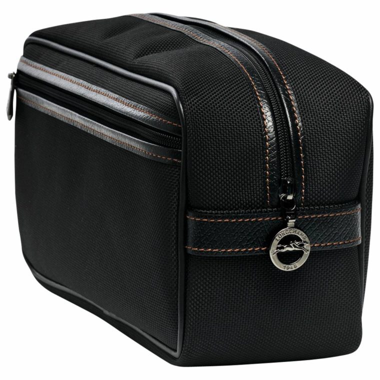 Boxford Toiletry Case Black - Recycled Canvas Black Longchamp Toiletry Bags Women