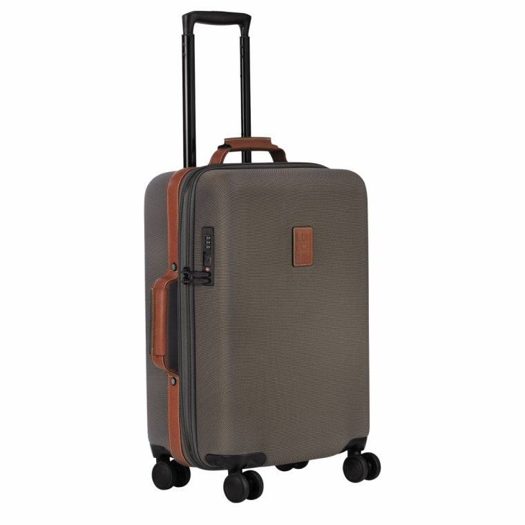 Brown Boxford S Carry-On Brown - Recycled Canvas Suitcases Longchamp Women - Image 2