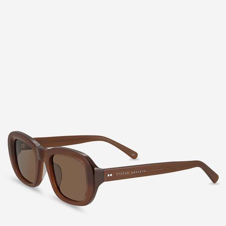 Brown Status Anxiety Women Cascade Sunglasses - Brown Sunglasses - Image 2