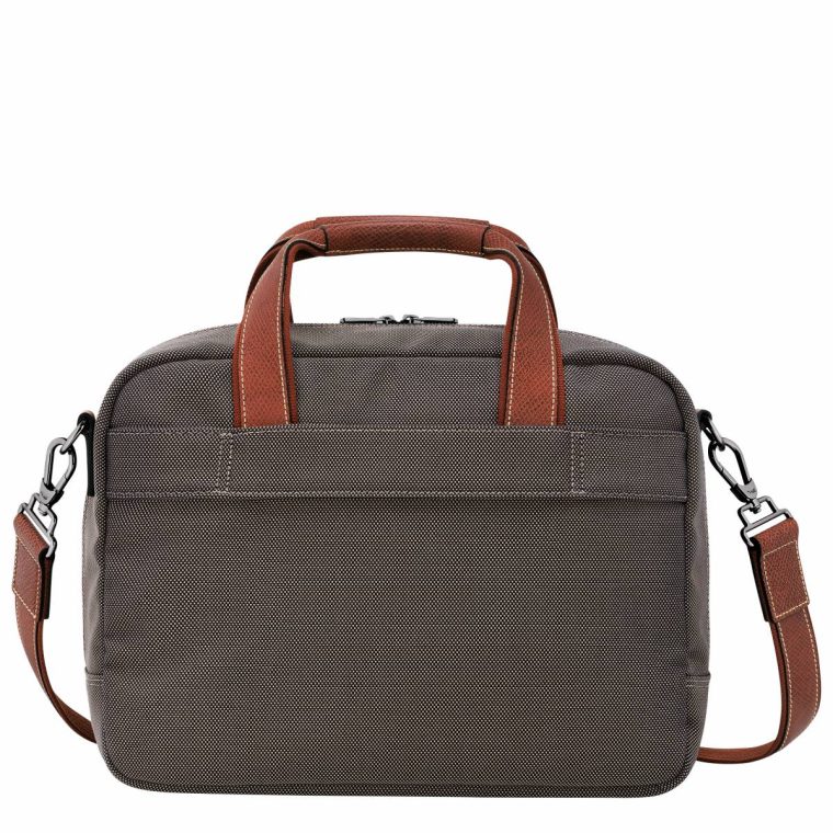 Brown Women Boxford S Travel Bag Brown - Recycled Canvas Longchamp Travel Bags - Image 3