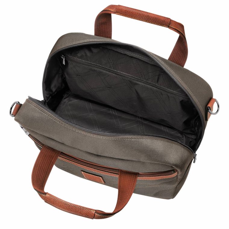 Brown Women Boxford S Travel Bag Brown - Recycled Canvas Longchamp Travel Bags - Image 4