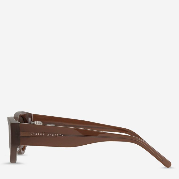 Brown Women Status Anxiety Visceral Sunglasses - Brown Sunglasses - Image 3