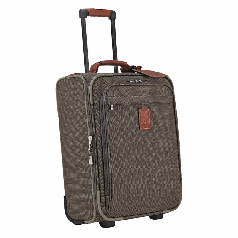 Brown Women Suitcases Longchamp Boxford S Carry-On Brown - Recycled Canvas - Image 2
