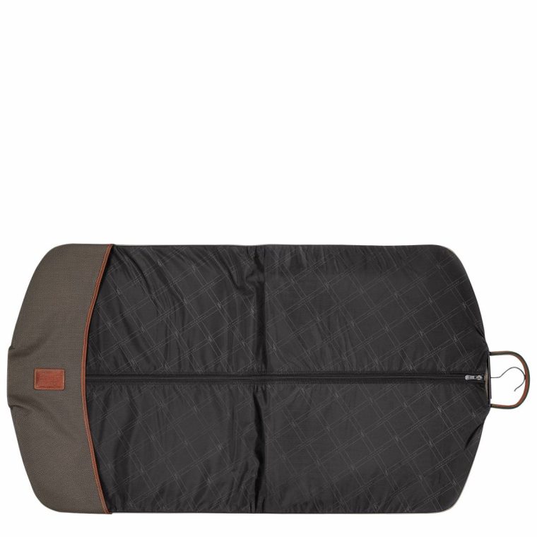 Brown Women Travel Accessories Boxford Garment Cover Brown - Recycled Canvas Longchamp