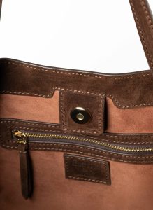 Brownie Elleme Women Dimple Dimple Tote Suede Brownie - Image 4