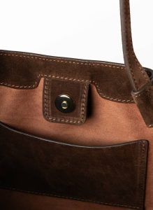 Brownie Elleme Women Dimple Dimple Tote Suede Brownie - Image 5